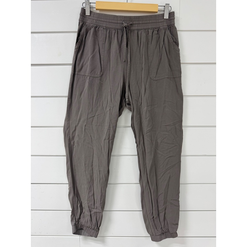 Becool Women Charcoal Grey Elastic Waist Drawstring Jogger Pants Size Medium - Picture 2 of 7